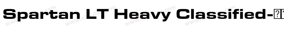 Spartan LT Heavy Classified字体转换